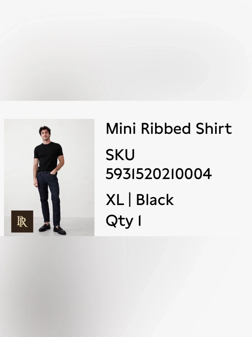 Banana Republic Black Short Sleeve Crew Tee XL